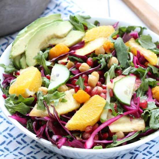 Arugula Salad with Red Cabbage