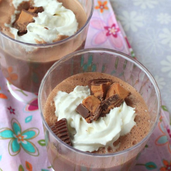 Frozen Peanut Butter Hot Chocolate