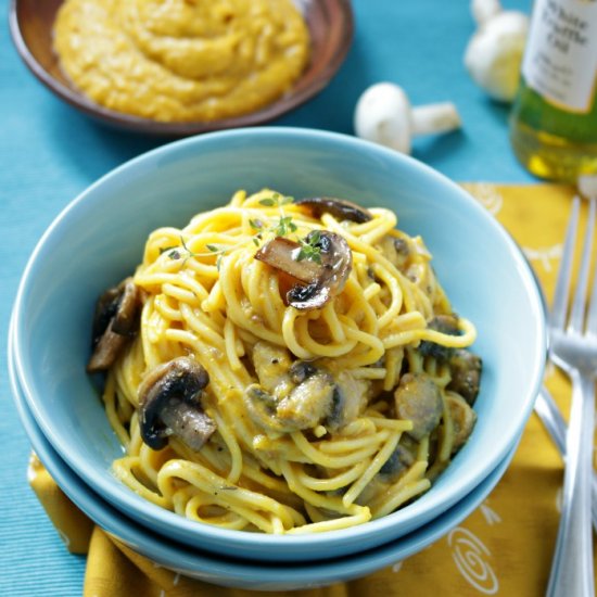 Creamy Kabocha Truffle Pasta