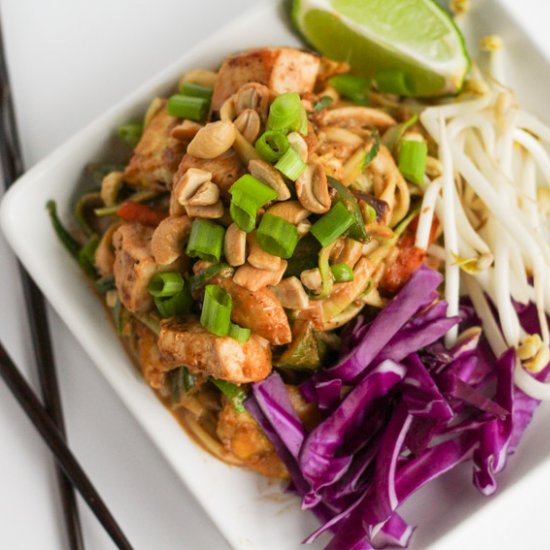 Zucchini Noodle Paleo Pad Thai