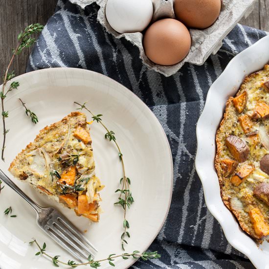 Sweet Potato Quiche