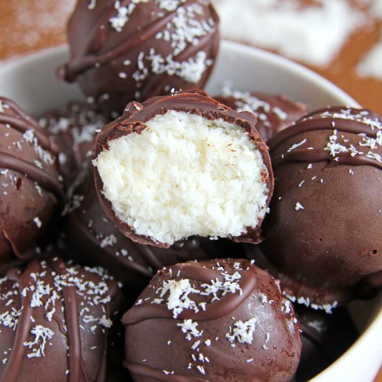 Chocolate Coconut Cream Truffles