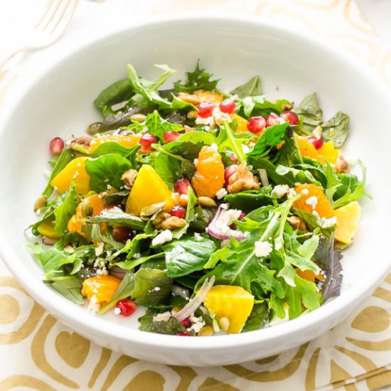 Golden Beet, Orange, Pom Salad