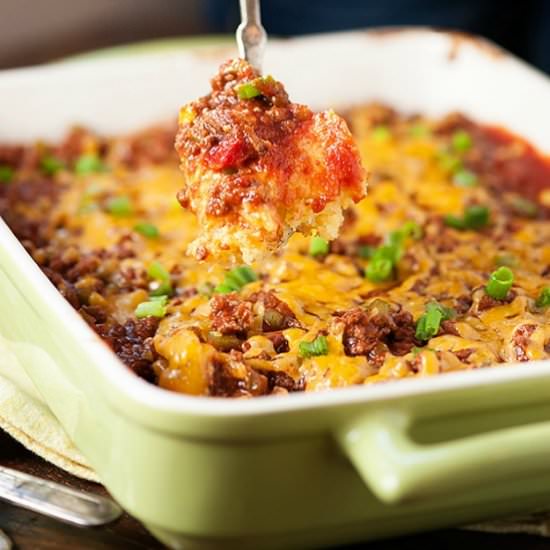 Sloppy Joe Cornbread Bake