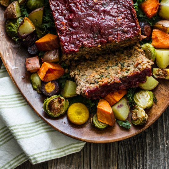 Lentil Rice Veggie Loaf