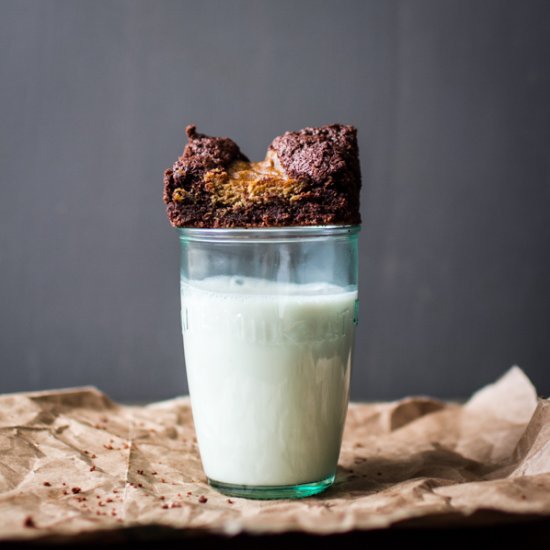 Pumpkin Spice Swirl Brownies