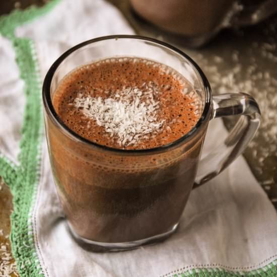 Creamy Vegan Coconut Hot Chocolate