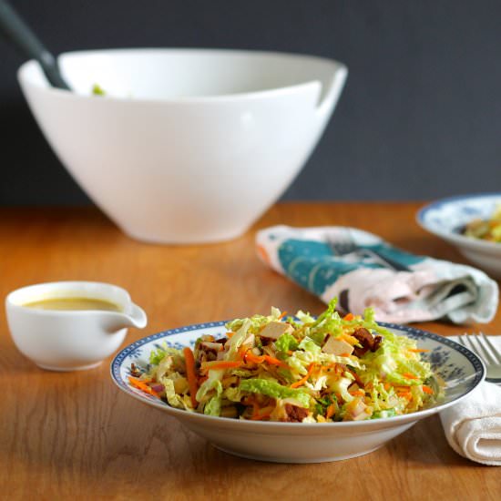 Savoy Slaw with Smoked Tofu