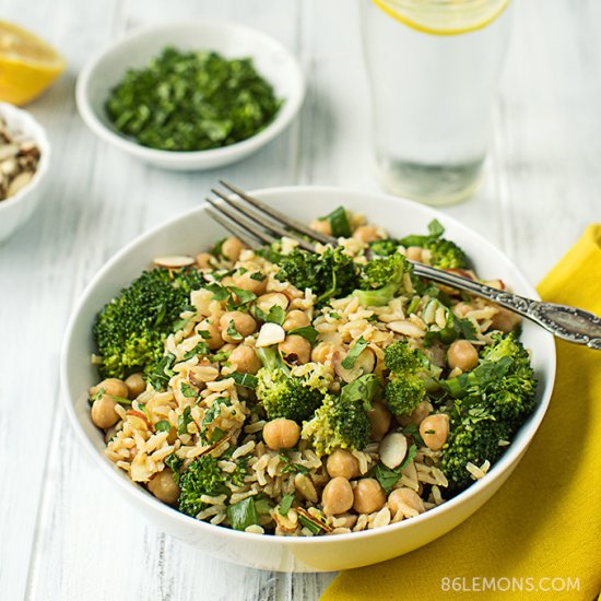 Broccoli & Chickpea Rice Bowl