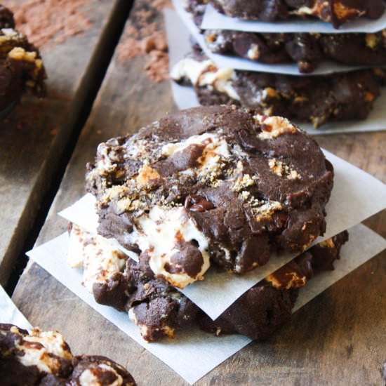 Chocolate S’mores Cookies!