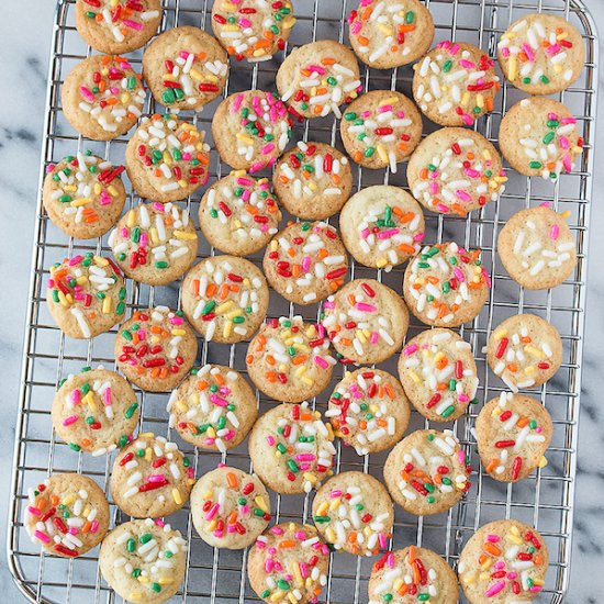 Teeny Tiny Sprinkle Cookies