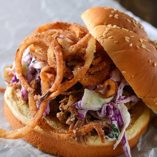 Pulled Pork Sandwiches with Slaw