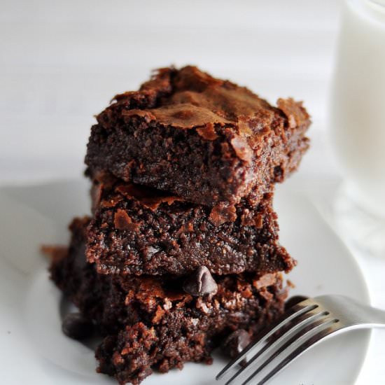 Easy Chewy Chocolate Chip Brownies