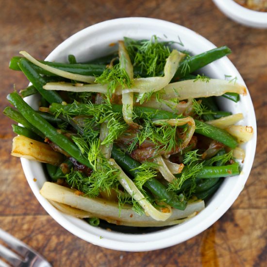 Sauteed Green Beans with Fennel