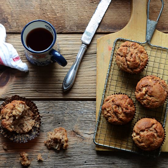 Sour Milk Apple Cinnamon Muffins