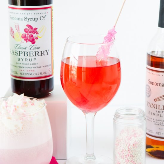 Raspberry Champagne Spritzer