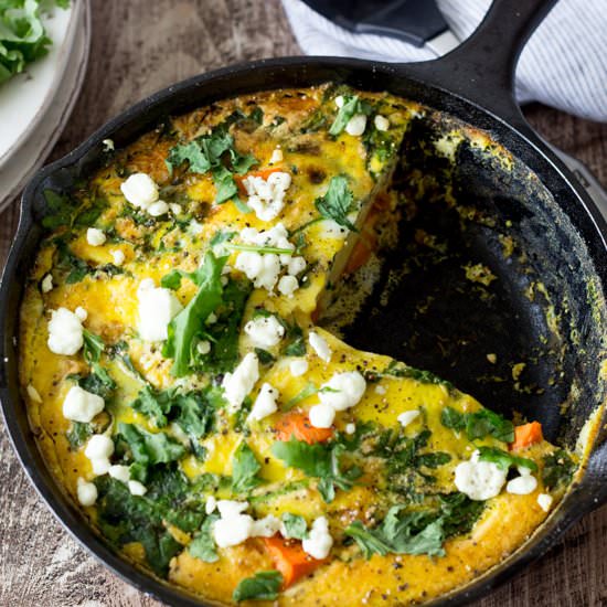 Sweet Potato and Kale Frittata