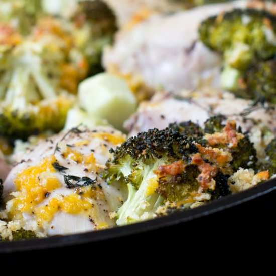 One-Pan Broccoli and Chicken Dinner