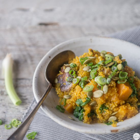 Sweet Squash & Shiitake Quinoa