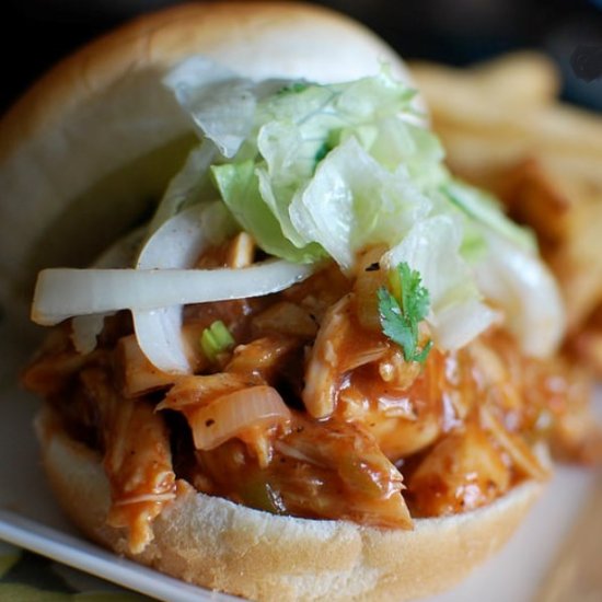 BBQ Pulled Chicken Sandwiches