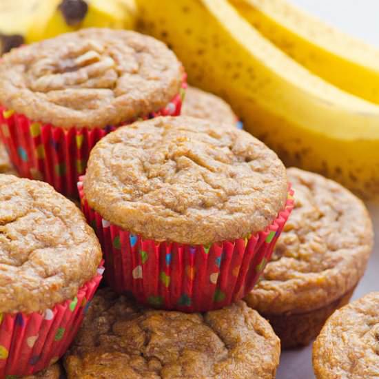 Clean Eating Banana Muffins