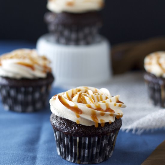 Chocolate & Salted Caramel Cupcakes