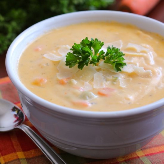 Cheesy Vegetable Soup