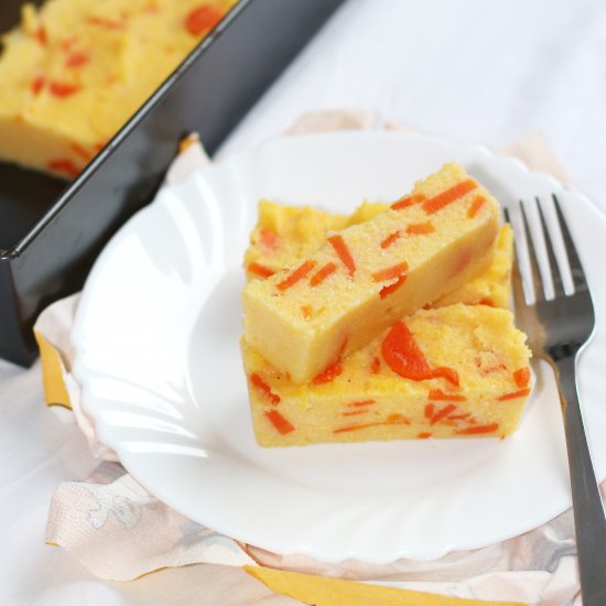 Polenta Slices with Carrot