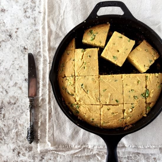 Jalapeño and Scallion Cornbread