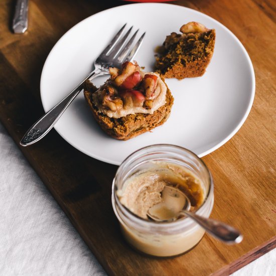 Spiced Bread + Halvah + Apples