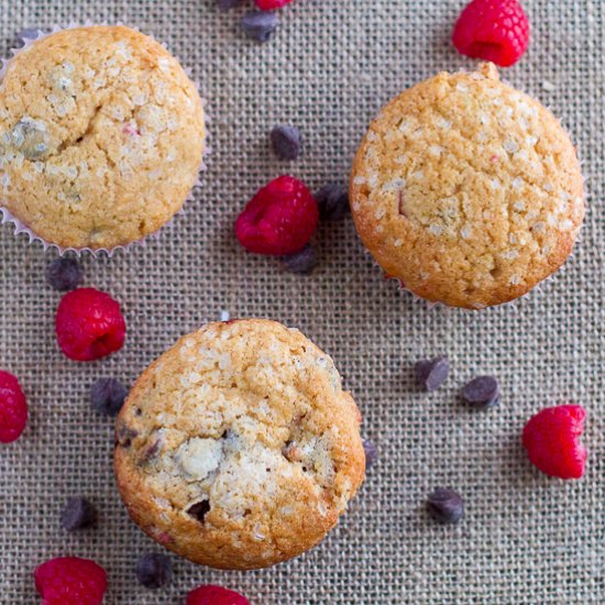 Raspberry Chocolate Chip Muffins