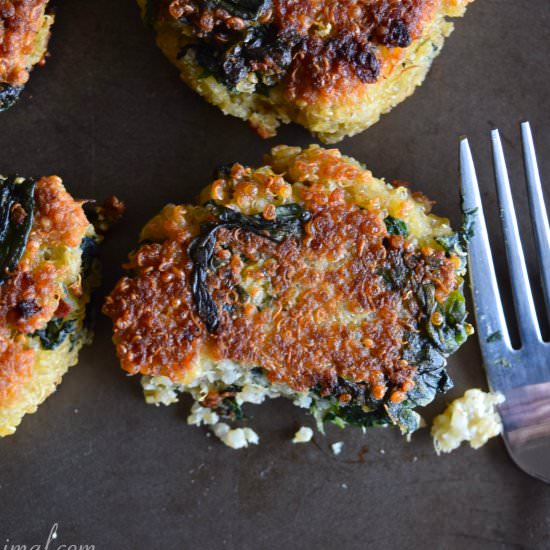 Quinoa and Spinach Patties (GF)