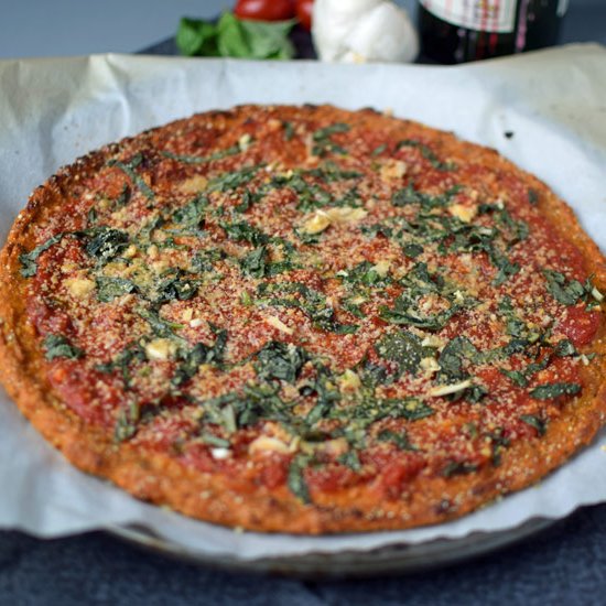 Roasted Garlic Sweet Potato Pizza