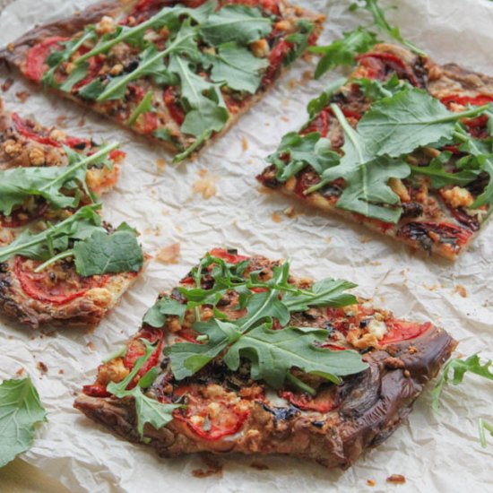 Tomato Feta and Arugula Tart