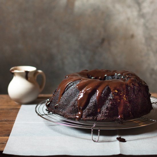 Chocolate Sour Cream Bundt Cake