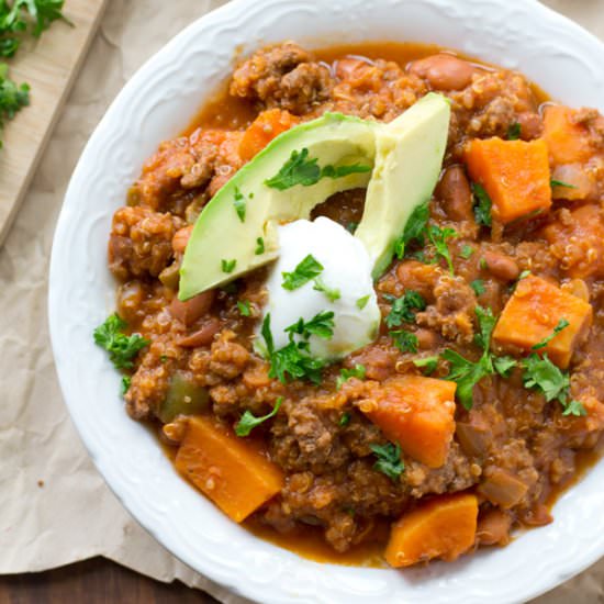 Sweet Potato Quinoa Chili