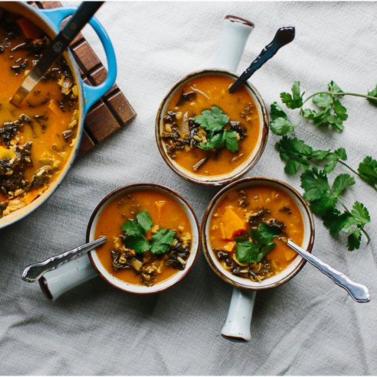 Sweet Potato and Red Curry Soup