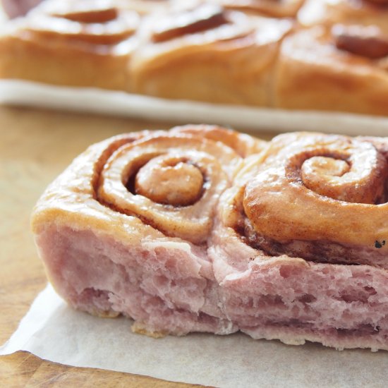 Japanese Sweet Potato Cinnamon Roll