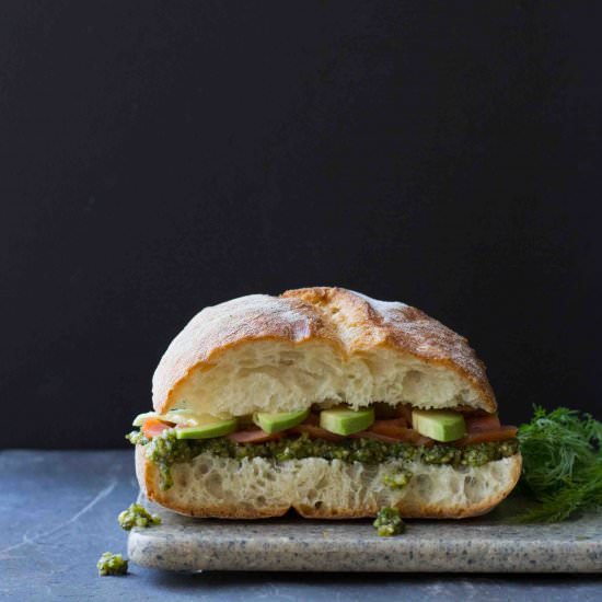 Smoked Salmon Sandwich