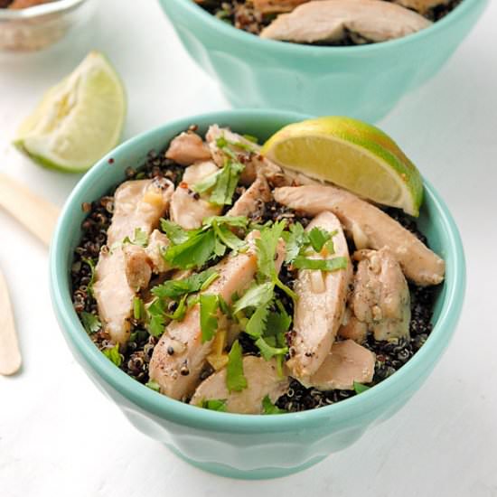 Thai Chicken Thigh Quinoa Bowls