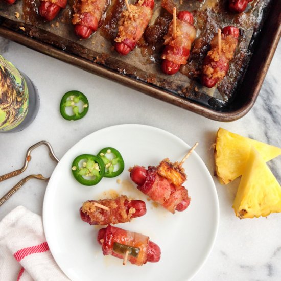 Bacon Wrapped Smokies, three ways!