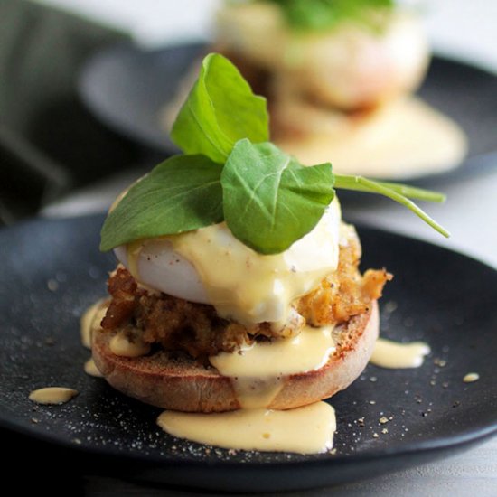 Easy Crab Cake Eggs Benedict