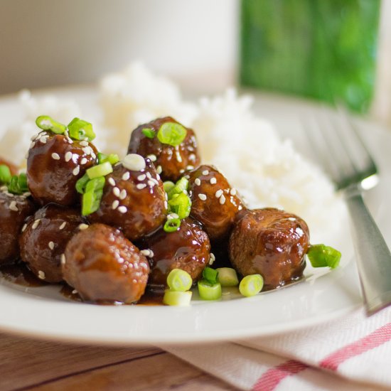 Slow-Cooker Teriyaki Meatballs