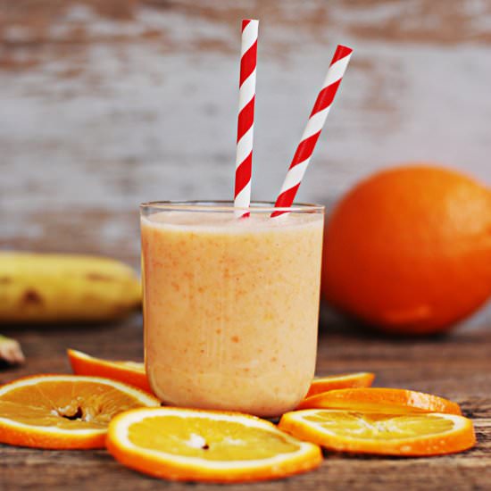 Carrot-Orange-Banana Smoothie