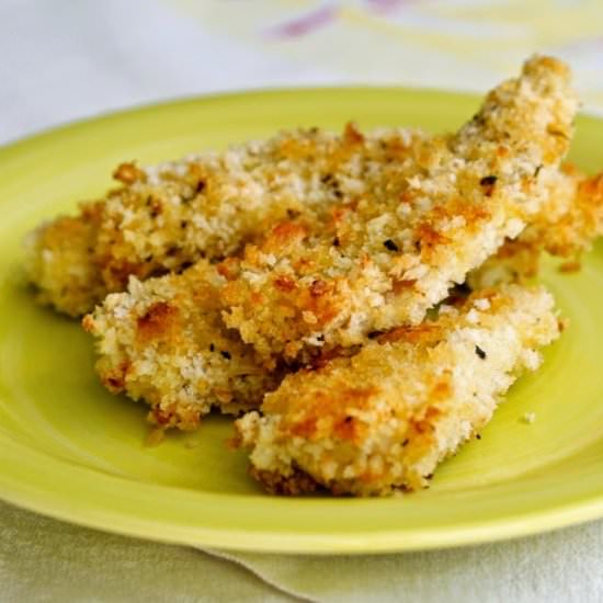 Homemade Crunchy Baked Fish Sticks