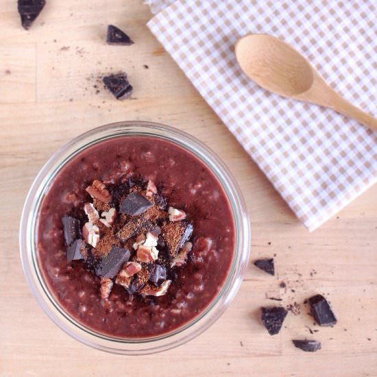 Dark Chocolate Overnight Oatmeal