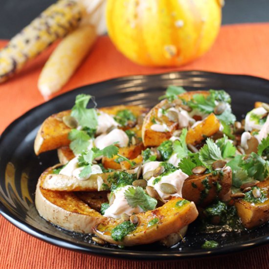 Butternut Squash with Chile Yogurt