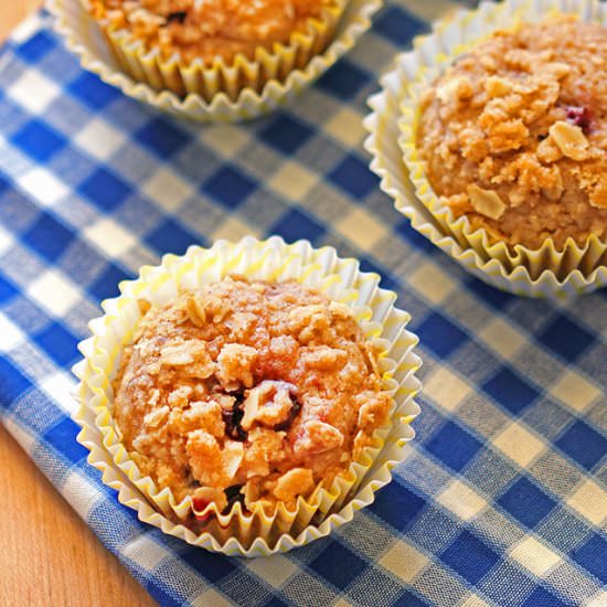 Black Cherry Streusel Muffins