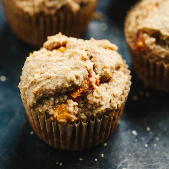 Persimmon Cornmeal Muffins