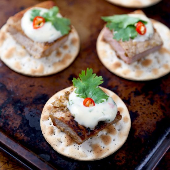 Thai pork chop crackers